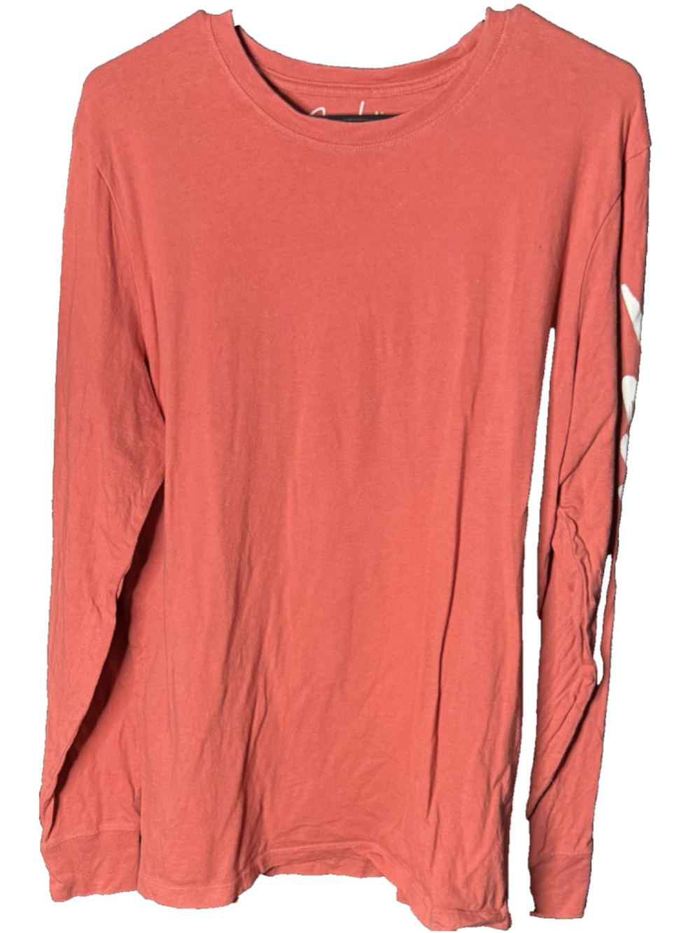 Fender Stratocaster Lucky Brand Long Sleeve Red T-shirt Men's size L